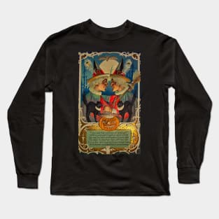 Vintage Halloween Witches Long Sleeve T-Shirt